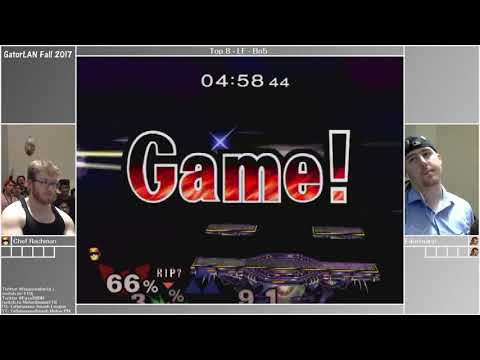 GatorLAN Fall2017 - Melee Top 8 - Chef Rachman (CaptainFalcon) Vs. Eikelmann (Ganondorf) - LF