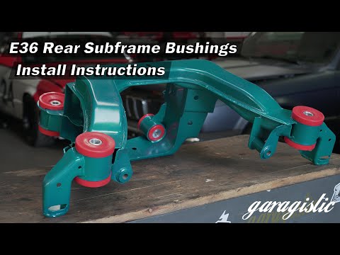 How to install E36 Polyurethane Subframe Bushings | Installation Instructions
