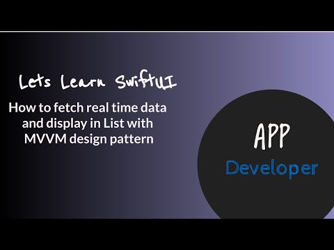 SwiftUI MVVM | URLSession | Dynamic List SwiftUI