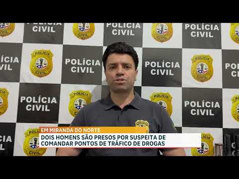 Dois homens são presos por suspeita de comandar pontos de tráfico em Miranda do Norte