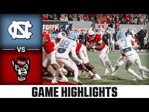 North Carolina vs NC State Game Highlights | 2025 ACC Football