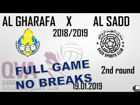 Al Gharafa X Al Sadd 3:0 - Qatar Volleyball League 18/19 - (19.01.2019) NO BREAKS, BACK VIEW