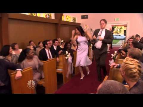 The Office - 6x4 - Dwight's kick at wedding Scene