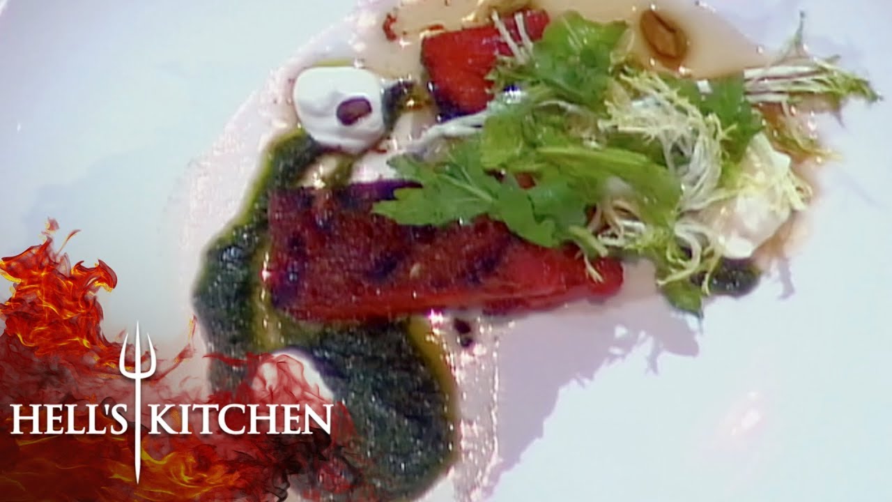 Chef Serves Gordon Ramsay Grilled Watermelon | Hell's Kitchen