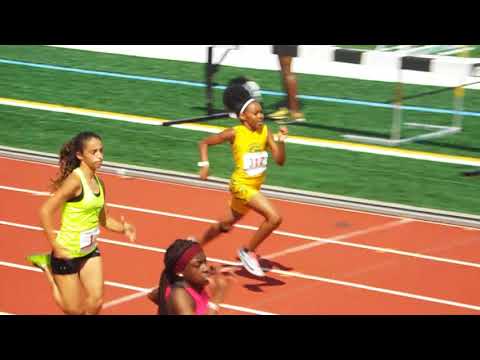 11-12 Girls 100m Heat 4