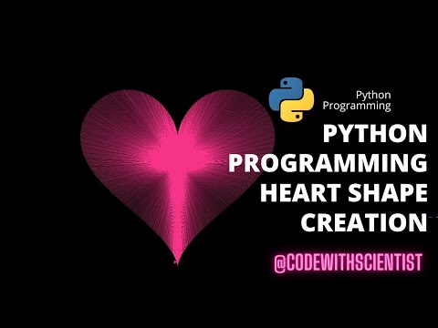 From Code To Love Python Tutorial For Heart Shape Creation Heart Shape Created From Python Library