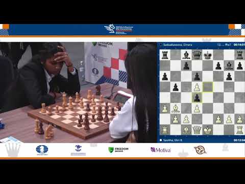 The game between Savitha Shri and Dinara Saduakassova ended in a draw