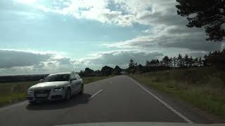 Car ride Køre ud i sommerlandene. Brædstrup - Engesvang UHD/4K /HDR Video 04