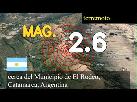 😱🚨 earthquake near Municipality of El Rodeo, Catamarca, Argentina live updates today : 2.6 magnitude