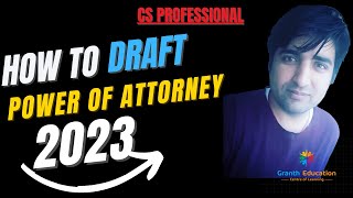 how to draft power of attorney (POA) to sell a particualar property || cs professional #drafting