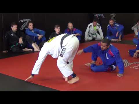 Robson Moura Side Control Escape arm over to sweep and choke