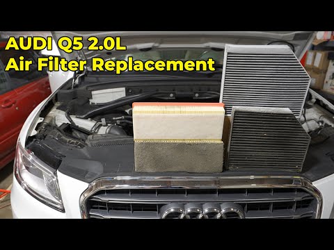 Audi Q5 2.0 Cabin and Engine Air Filter Removal and Replacement (2011 - 2017)