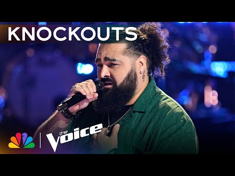 Ralph Edwards' Raspy Vocals Transform Ed Sheeran's "Dive" | The Voice Knockouts | NBC