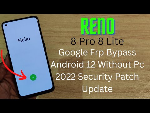 Oppo Reno 8 Reno 8 Lite Frp bypass Forget Gmail Account Latest Update Android 12 Without Pc