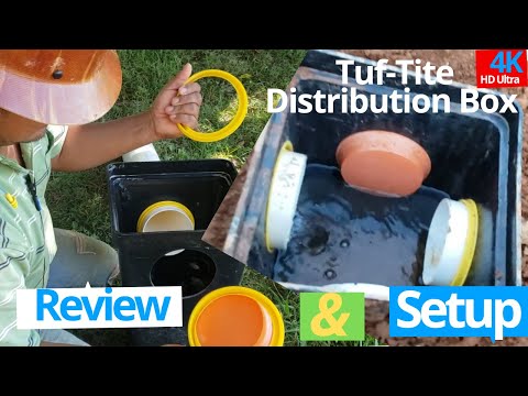 Septic System Distribution Box Review and Setup  (Tuf-Tite 4 Hole) Distribution Box Setup & Review