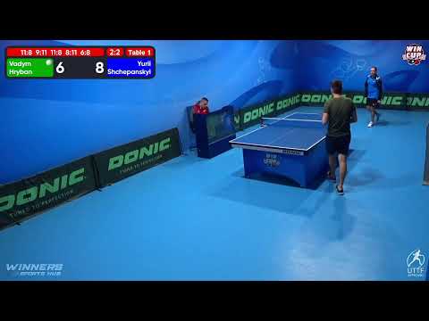 13:30 Vadym Hryban 2-3 Yurii Shchepanskyi West 1 WIN CUP 12.11.2022 | TABLE TENNIS WINCUP