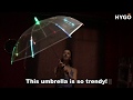 Next Level Umbrella Glows In Rainbow Colors