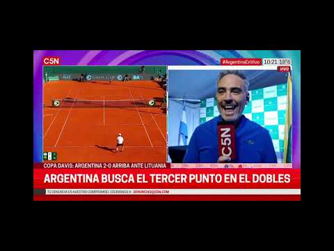Argentina gana 2-0 a Lituania. Se viene el doble González/Molteni vs Edas Butvilas/Tadas Babelis.