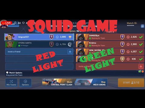 Mech Arena / Squid Game With Friends / Red Light - Green Light