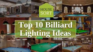 House Sort - TOP 10 Pool Table Lighting Ideas
