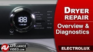 Electrolux EFME517SIW0 Dryer: Overview and Diagnostic Mode