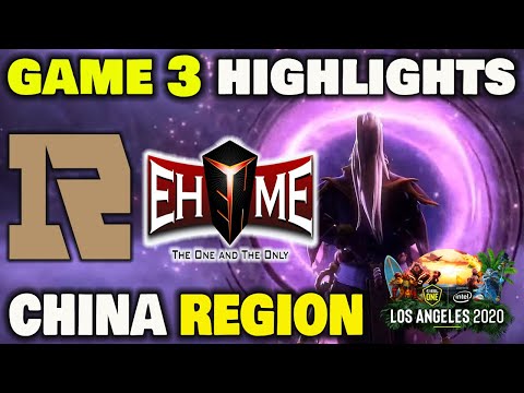ROYAL NEVER GIVE UP VS EHOME Game 3 Highlights ESL ONE Los Angeles 2020