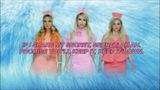 CHARLI XCX - Secret (SHH) (Lyric Video) [UNPITCHED] AS SEEN ON SCREAM QUEENS SEASON 2