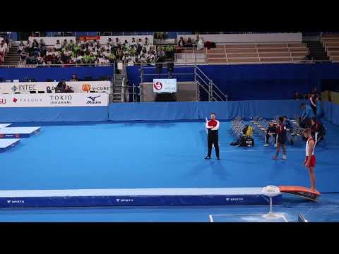 DEN 15 16 Men Tumbling 6th M Hansen Finals 2019 WAGs Tokyo