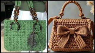 Most Charming Crochet Hand Bags Accessories Aesthetic Crochet Colourful Patterns Flower DIY Beginner