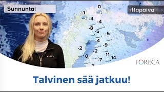 Talvinen sää jatkuu yli ensi viikon
