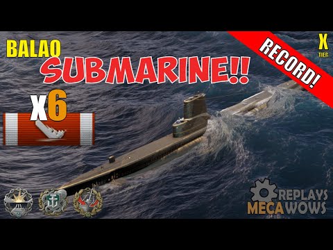 SUBMARINE Balao 6 Kills & 144k Damage | World of Warships Gameplay