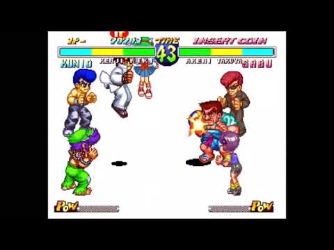 SUPER DODGE BALL TECHNOS JAPAN - 1996 arcade retrogame longplay . complete game 1 credit