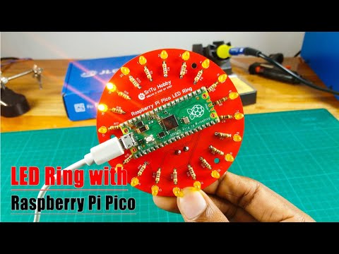 How to make a LED ring with Raspberry Pi Pico board | Raspberry Pi Pico