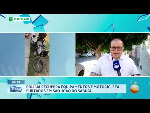 Balanço Geral Manhã RN- 6/1/2026- Operação policial, no Seridó, recupera objetos roubados em Cruzeta