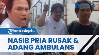 Pria di Depok Ditangkap seusai Adang dan Rusak Ambulans, ML Lemas saat Dijemput Polisi di Rumahnya