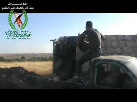 استهداف مقرات النظام برشاش الدوشكا في بلدتي نبل والزهراء في ريف حلب الشمالي من قبل جبهة تحرير سوريا الإسلامية