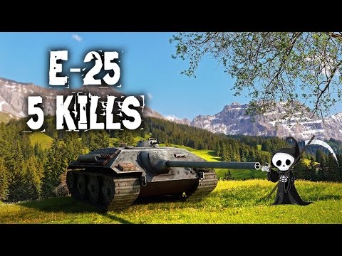 WoTB E-25 with 5 kills