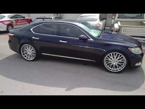 22" Inch Beyern Munich Brushed Silver Wheels Chrome Lip Rims 2006 Lexus LS460 Rims Free Shipping