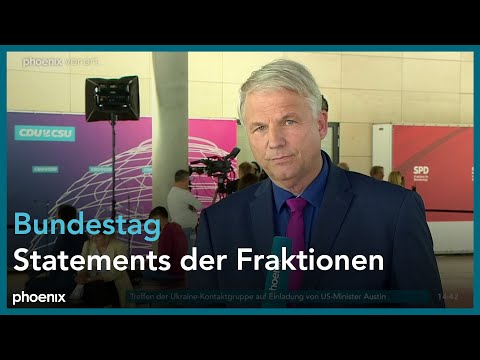 Bundestag: Statements vor den Fraktionssitzungen