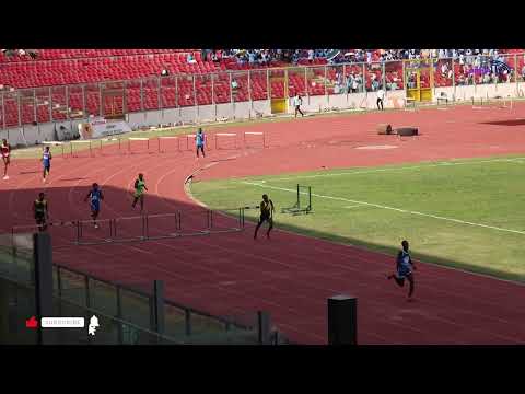 Boys 400m hurdles heat 3. Zone 3. 56.3sec. Ashanti region interco 2026.