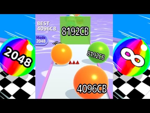 2048 | [[ 8192CB ]] - Ball Run 2048 INFINITY MODE vs Ball Run Infinity #cutiepie22yt