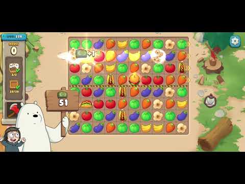 We Bare Bears Match3 Repairs Level 220 - No Boosters