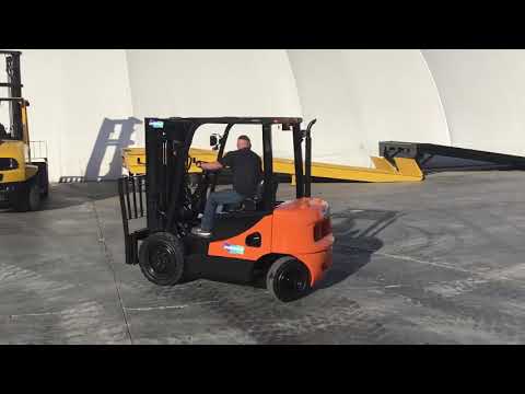 STOCK # 24734 DOOSAN 5000LB D25S-5 DIESEL PNEUMATIC FORKLIFT--CALL OTAY SALES---