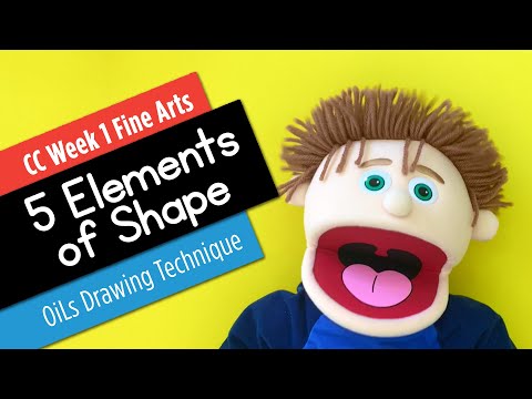 CC Fine Arts Five Elements of Shape - CC fine arts week 1 - Art Project Tutorial