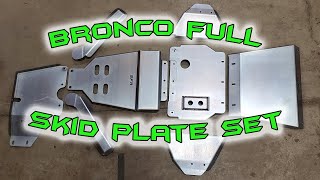 SFR Bronco Full Skid Plate set install