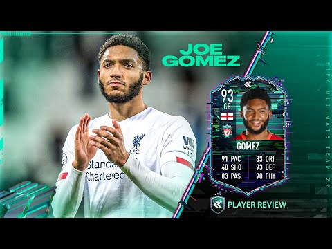BEST CB ON FIFA 22?! 93 FLASHBACK JOE GOMEZ PLAYER REVIEW - FIFA 22 ULTIMATE TEAM