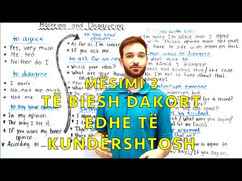 Mënyrat për të rënë dakord ose jo dakord