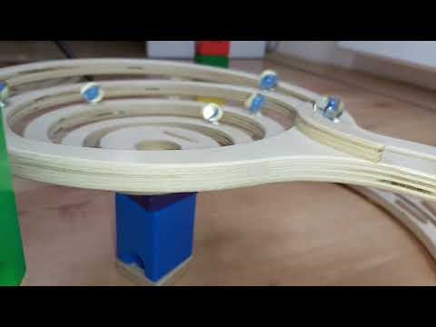 HAPE QUADRILLA MARBLE RUN RACE CYCLONE ASMR EP30 HABA MARBLE RACE | ASMR HEALING | COUNTRYBALLS