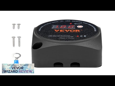 VEVOR Dual Battery Isolator Kit 12V 140Amp Manual and Auto Modes VSR Review