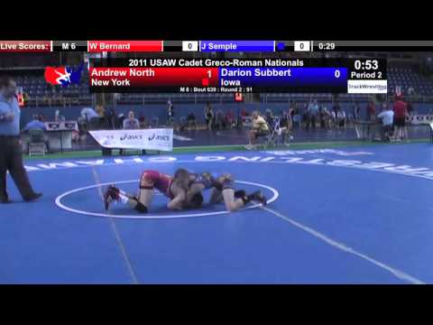 Cadet Greco 91 - Andrew North (NY) vs. Darion Subbert (IA)